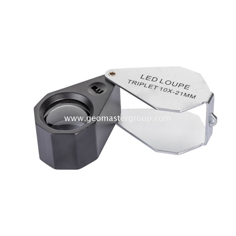 유리 UV/백색 LED 루페 (10x,21mm)