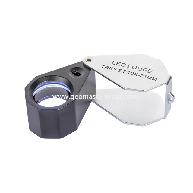 유리 UV/백색 LED 루페 (10x,21mm)